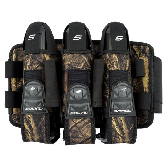 Grit Pod Pack Harness, 3+6, Hunter Camo | Social Paintball Harness