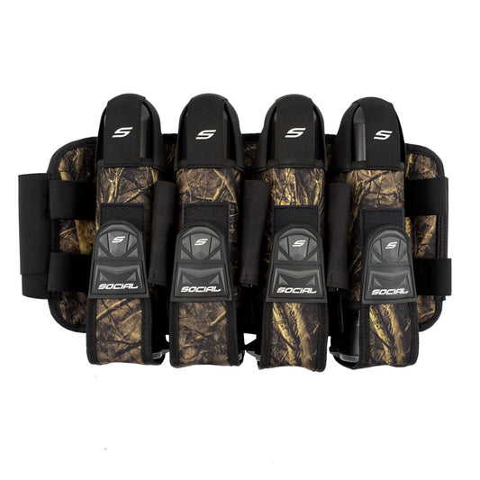 Grit Pod Pack Harness, 4+7 Hunter Camo | Social Paintball Harness