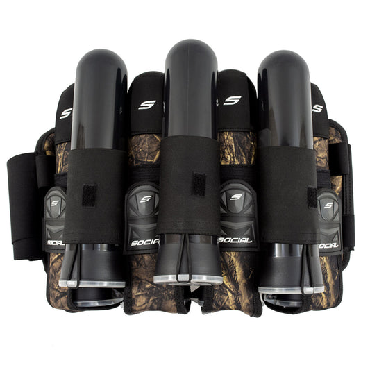 Grit Pod Pack Harness, 4+7 Hunter Camo | Social Paintball Harness