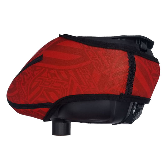 Omni Universal Hopper Cover, Red Social Pattern | Paintball Hopper/Loader Cover | Social Paintball