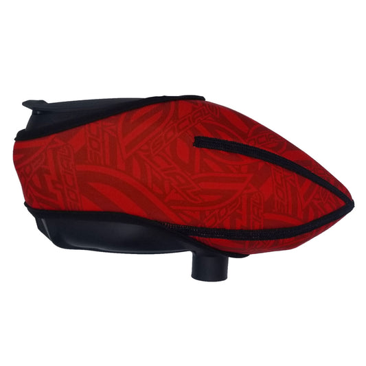 Omni Universal Hopper Cover, Red Social Pattern | Paintball Hopper/Loader Cover | Social Paintball