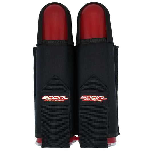 Smpl 2 Pod Pack Harness With Belt, Black | Social Paintball Harness