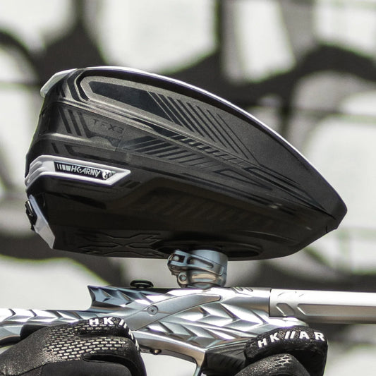 Tfx 3 Loader - Black/White | Paintball Loader Or Hopper | Hk Army