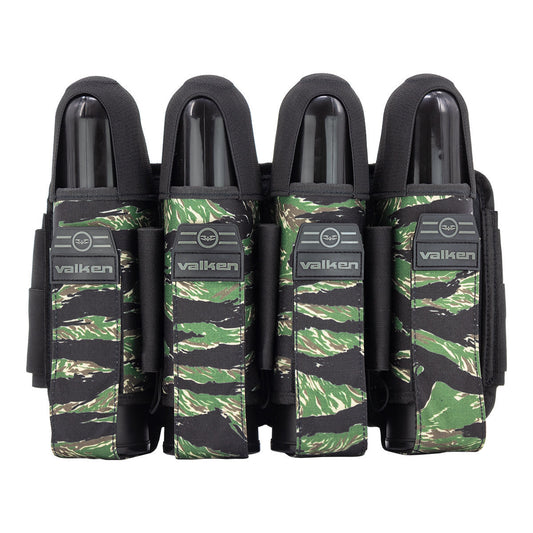 Valken Fate Gfx 4+3 Paintball Harness - Tiger Stripe | Paintball Pod Harness | Tiger Stripe