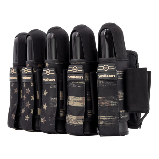 Valken Fate Gfx 5+8 Paintball Harness - Merica Tan | Paintball Pod Harness