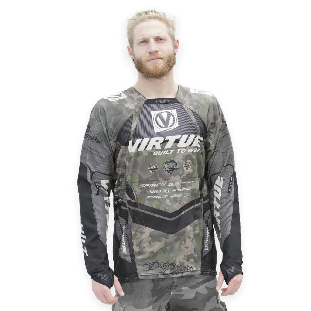 Virtue Pro Jersey - Reality Brush Camo â East Coast Paintball Supply
