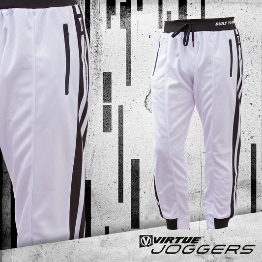 Virtue Jogger Pants - Built To Win - White Stripes