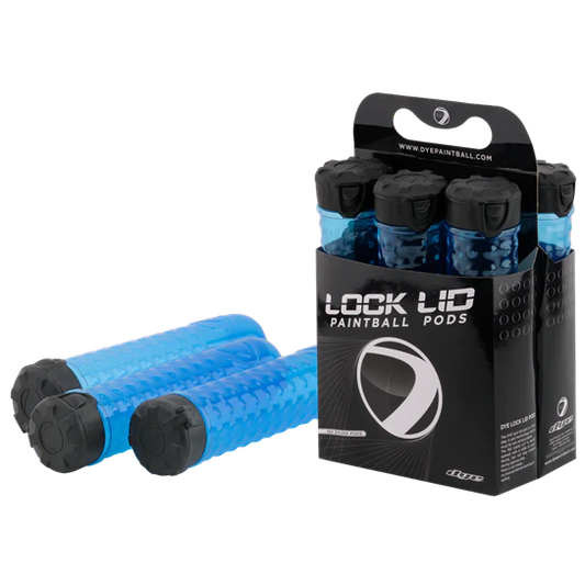 Dye Lock Lid Pods 6Pk - Cyan | Paintball Pods