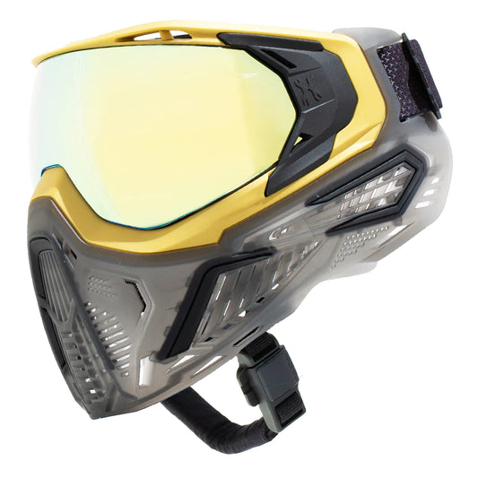 Slr Goggle - Alloy (Gold/Black/Smoke) Gold Lens | Paintball Goggle | Mask | Hk Army