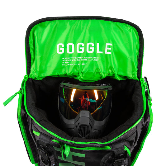 Expand 75L - Roller Gear Bag - Shroud Neon Green | Paintball Gear Bag | Hk Army