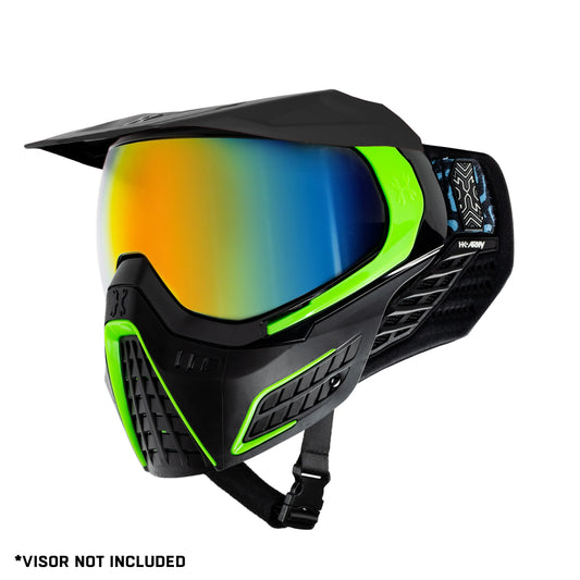 Klr Goggle Electric - Black/Green/Fusion Lens | Paintball Goggle | Mask | Hk Army