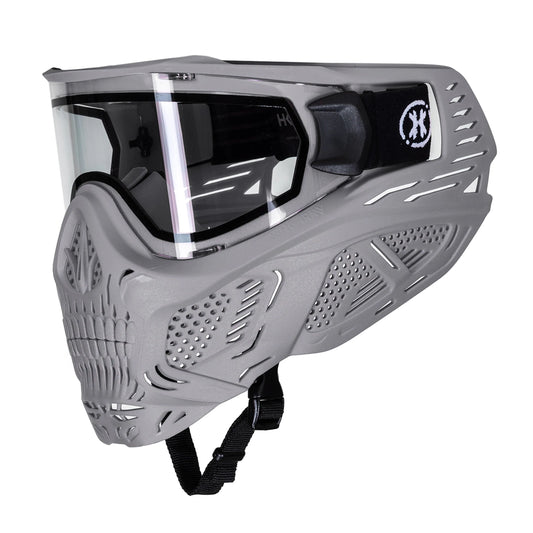 Hstl Skull Goggle - Grey W/ Clear Lens | Paintball Goggle | Mask | Hk Army