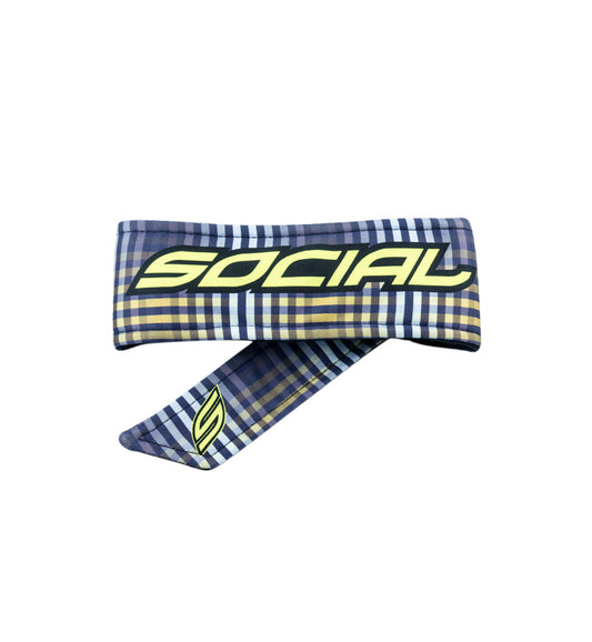 Headband, Blue Plaid | Paintball Headband | Social Paintball