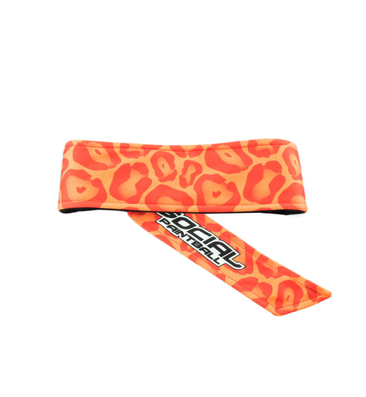 Headband, Orange Leopard | Paintball Headband | Social Paintball