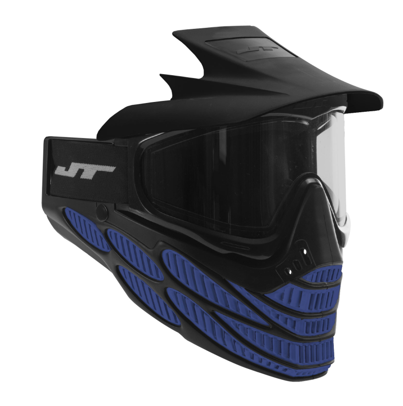 JT Paintball Mask With Goggles Black Adjustable Straps
