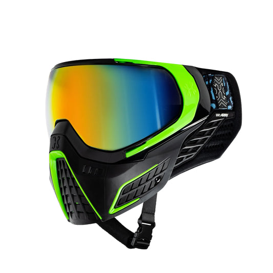 Klr Goggle Electric - Black/Green/Fusion Lens | Paintball Goggle | Mask | Hk Army