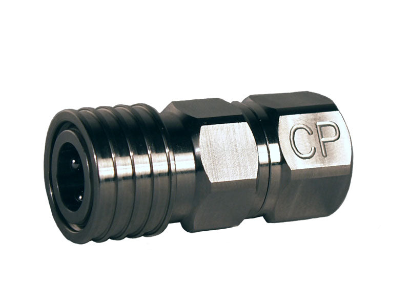 Hpa Quick Disconnect Coupler With Safety Check - Stainless Steel