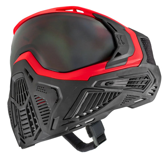 Slr Goggle - Lava (Red/Black) Smoke Lens | Paintball Goggle | Mask | Hk Army