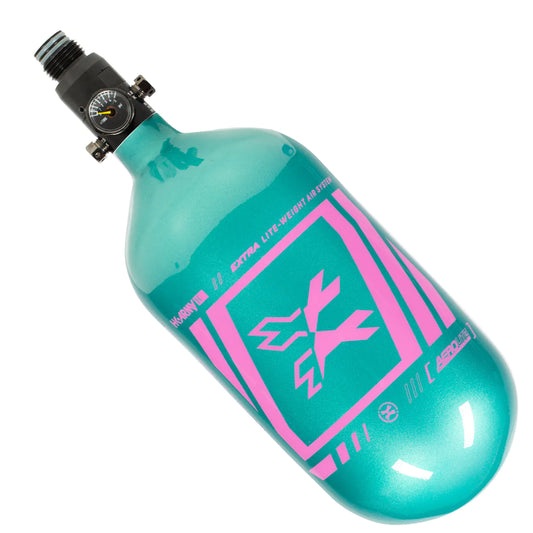 Slash - Extra Lite Carbon Fiber Tank - Standard Reg - 80Ci / 4500Psi - Metallic Turquoise/Pink