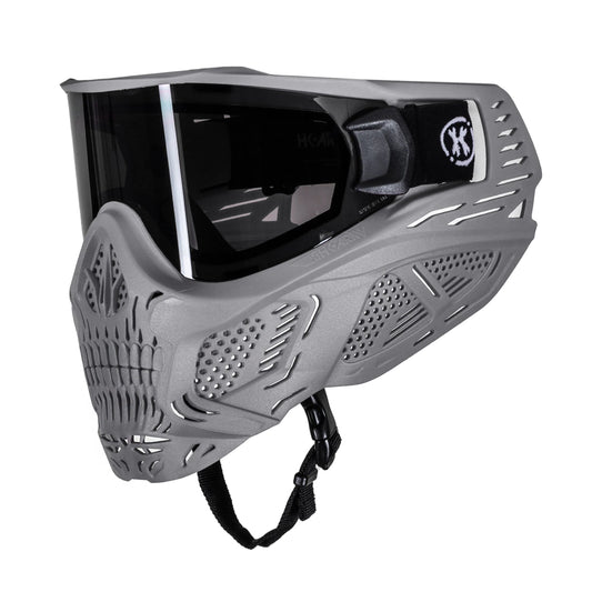 Hstl Skull Goggle "Tombstone" - Grey W/ Smoke Lens | Paintball Goggle | Mask | Hk Army