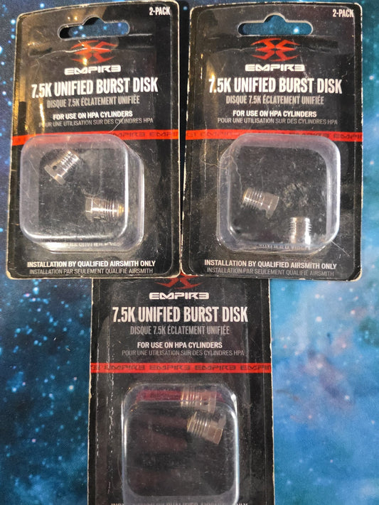 Empire 7.5k unified burst disc lot | New (old stock)