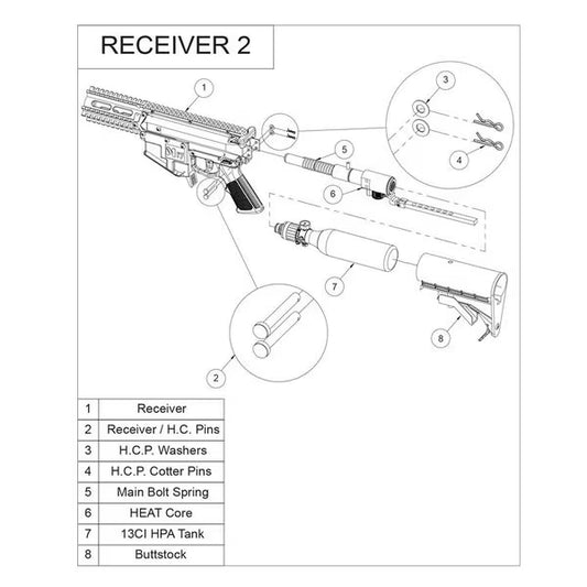 Marker Parts - Valken M17 HE Main O-ring #3-10 pack
