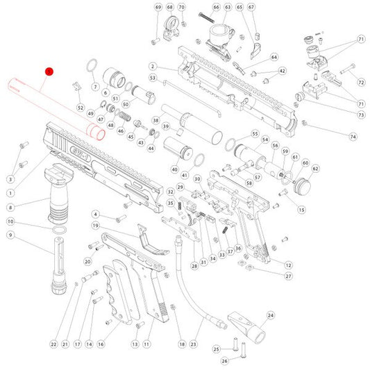 Marker Parts - SW-1 Part# 05 50 Cal Barrel