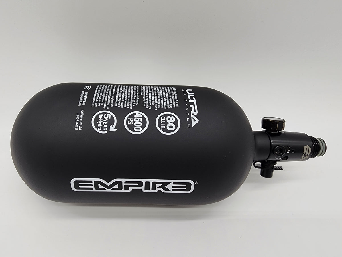 Empire Ultra Light Tank | 80ci | with Flo Pro Regulator - Black