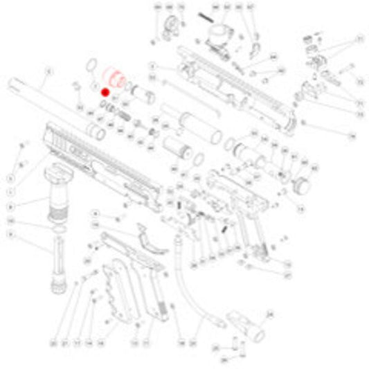 Marker Parts - SW-1 Part# 06 Barrel Thread Adapter