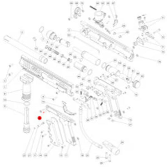 Marker Parts - SW-1 Part# 20 Trigger Guard Screw