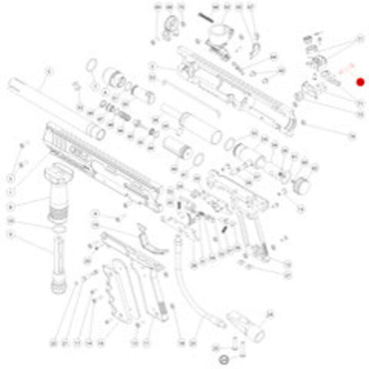 Marker Parts - SW-1 Part# 72 Rear Sight Stem Screw