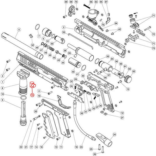 Marker Parts - SW-1 Part# 76 Expansion Chamber Plug