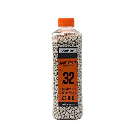 Valken Accelerate Promatch 0.32G 5,000Ct Biodegradable Airsoft Bbs