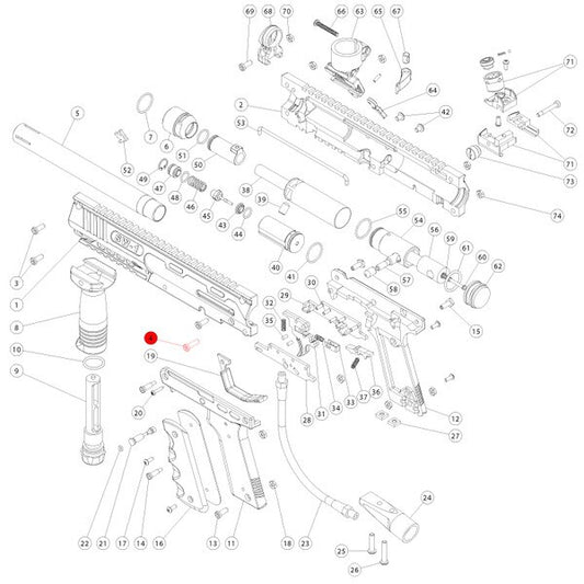 Marker Parts - SW-1 Part# 99 UTS 90 Degree SS Elbow