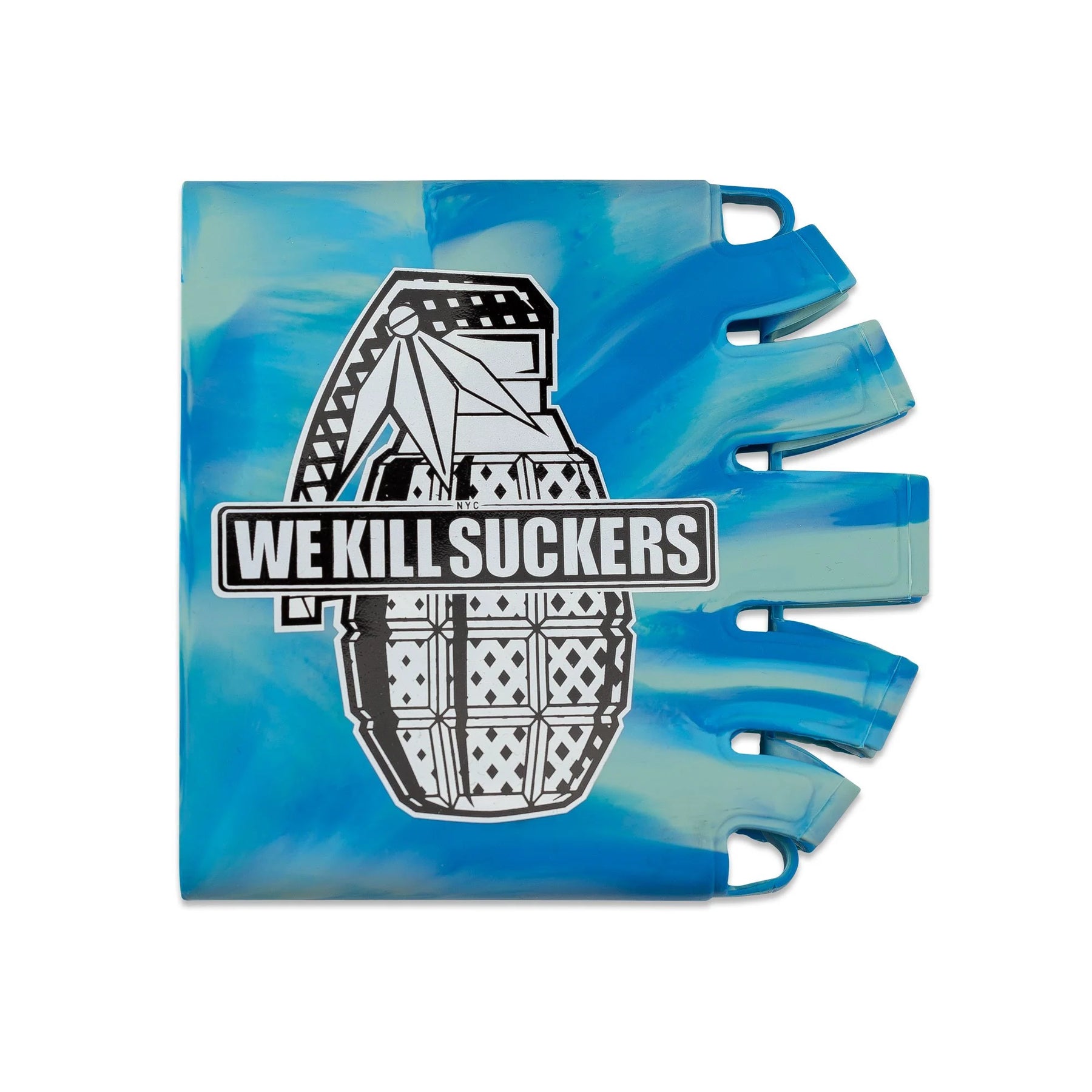 Bunkerkings - Knuckle Butt Paintball Air Tank Cover - WKS Grenade - Cyan