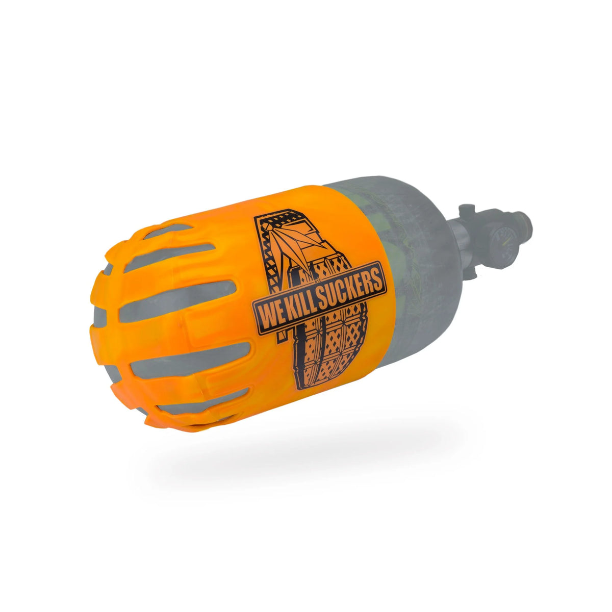 Bunkerkings - Knuckle Butt Paintball Air Tank Cover - WKS Grenade - Orange