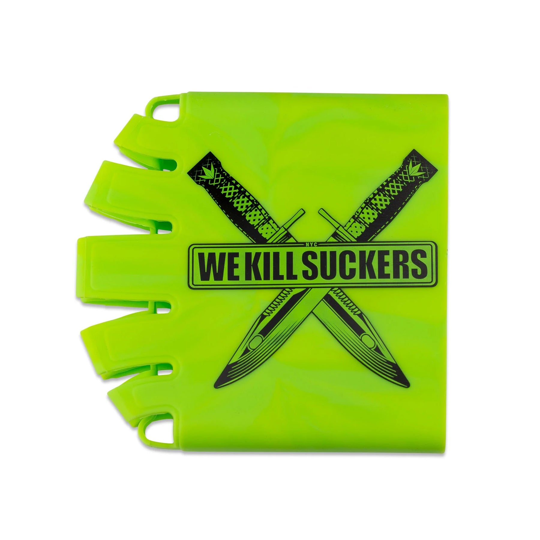 Bunkerkings - Knuckle Butt Paintball Air Tank Cover - WKS Knife - Lime