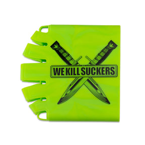 Bunkerkings - Knuckle Butt Paintball Air Tank Cover - WKS Knife - Lime
