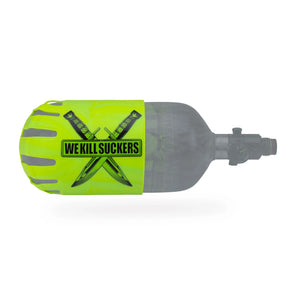 Bunkerkings - Knuckle Butt Paintball Air Tank Cover - WKS Knife - Lime