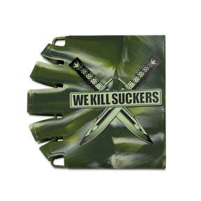 Bunkerkings - Knuckle Butt Paintball AIr Tank Cover - WKS Knife - Camo