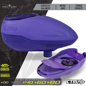 Bunkerkings CTRL2 Paintball Loader/Hopper - Dark Purple