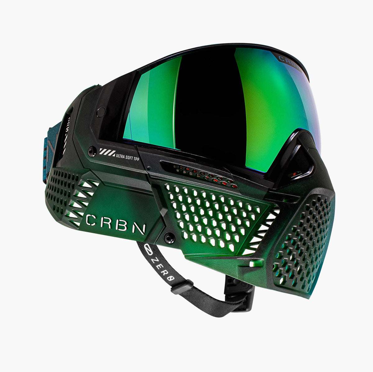 Carbon Zero Thermal Paintball Goggles - ZERO Fade Forest  - Less Coverage