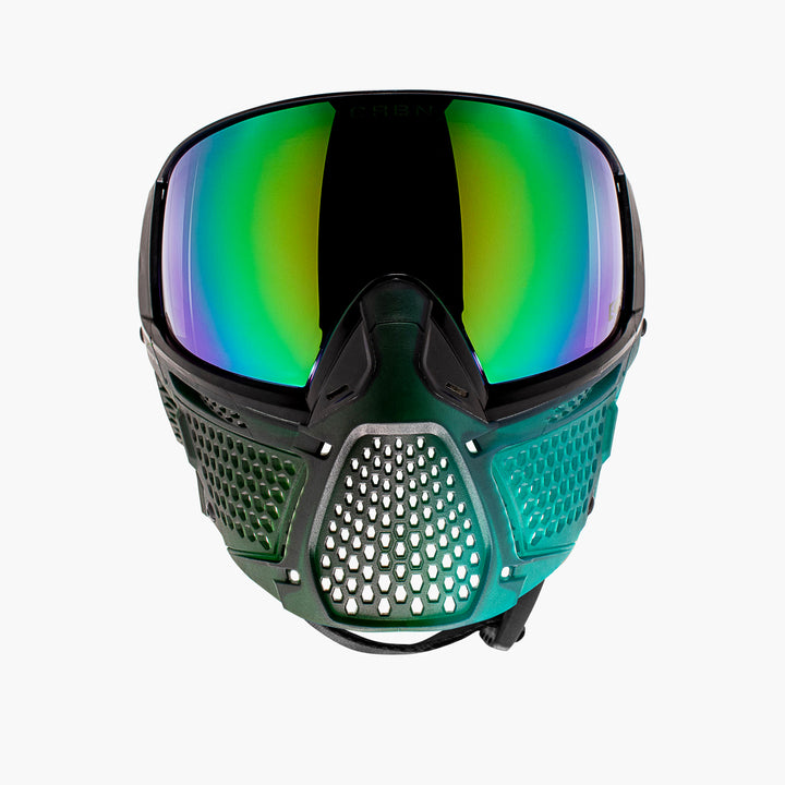 Carbon Zero Thermal Paintball Goggles - ZERO Fade Forest  - More Coverage