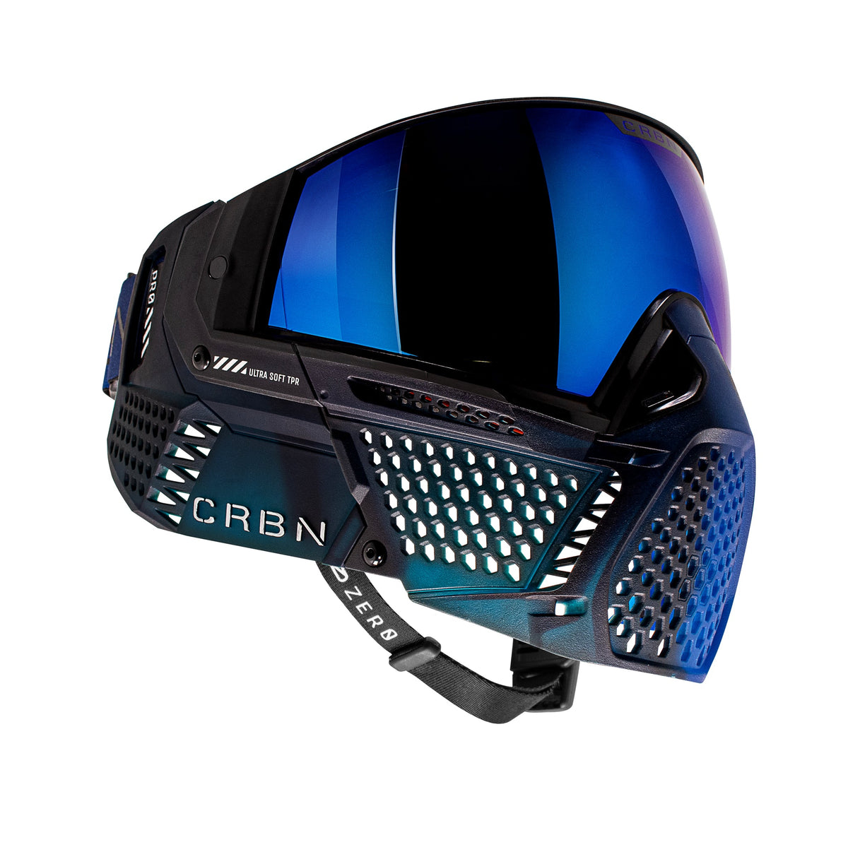 Carbon Zero Thermal Paintball Goggles - ZERO Fade Indigo  - Less Coverage