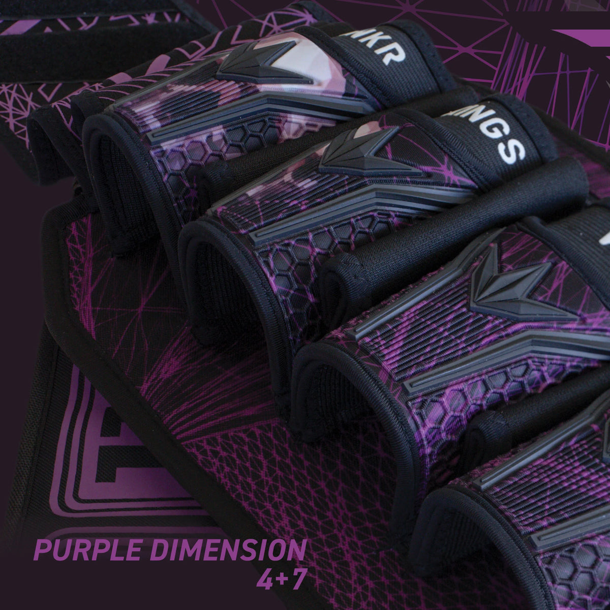 Paintball Harness Fly2 Pack - Purple Dimension | 4+7 | Bunkerkings