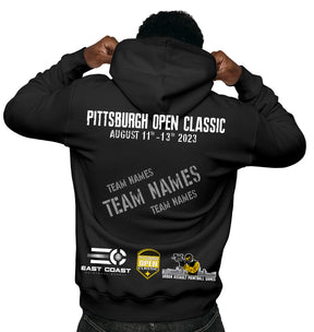 Pittsburgh Open Classic 2024 Legacy T-Shirt | Hoodies | Front: POC Emblem | Back: Team Names