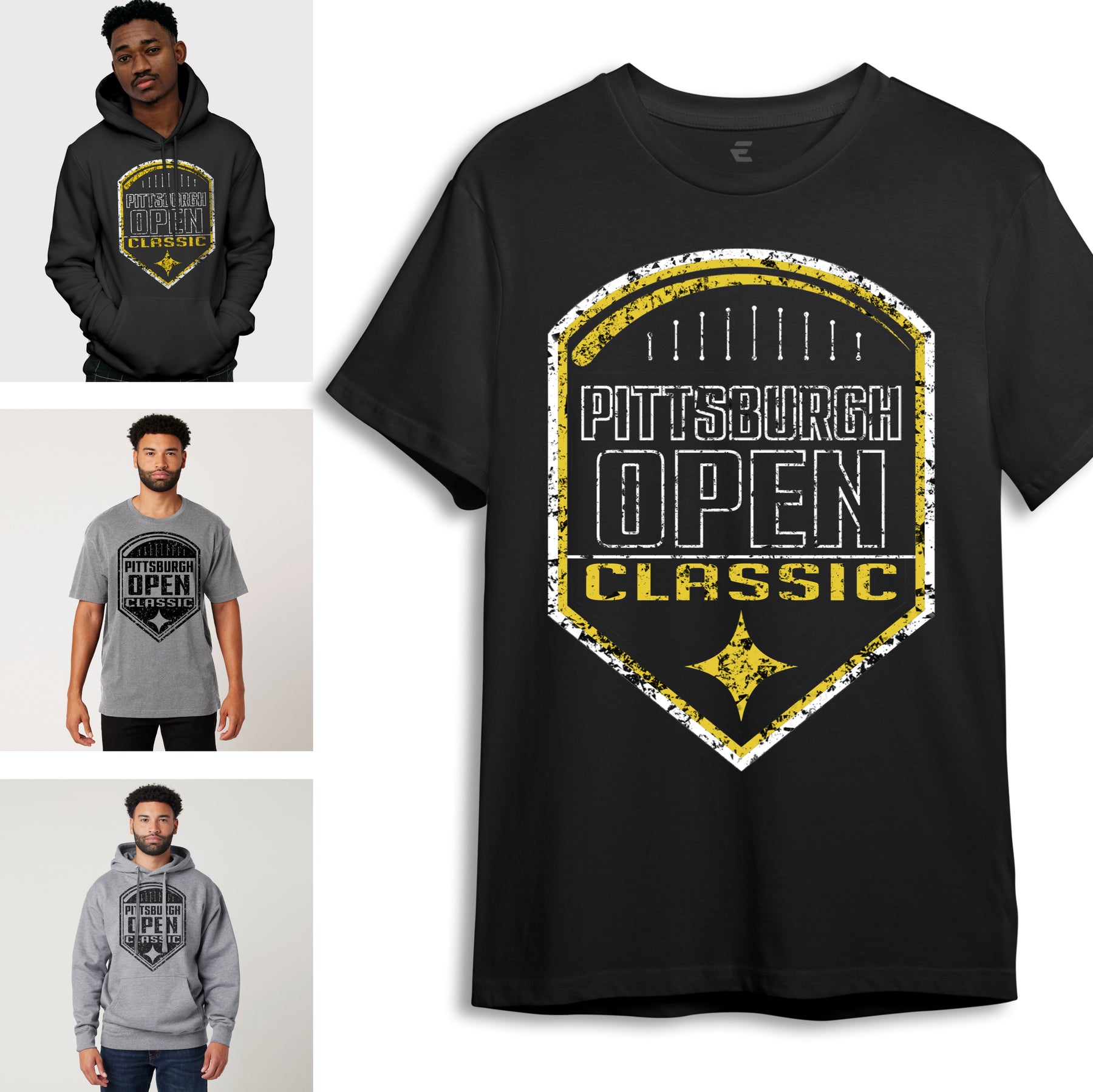 Pittsburgh Open Classic 2024 Legacy T-Shirt | Hoodies | Front: POC Emblem | Back: Team Names