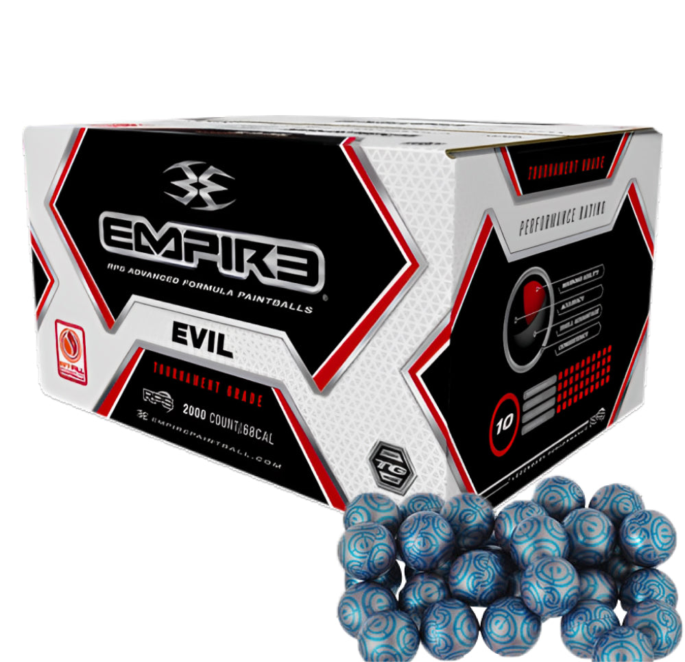 Empire Premium .68 Caliber Paintballs - White Shell / Fill CF