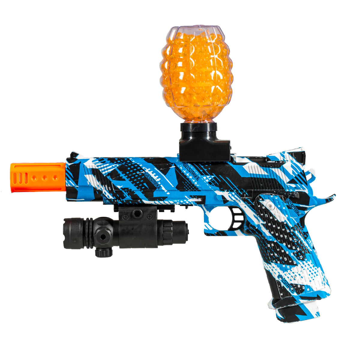 Gellyball Pistol with Laser | Rapid Gel Blaster Gelstrike | Color: Blue
