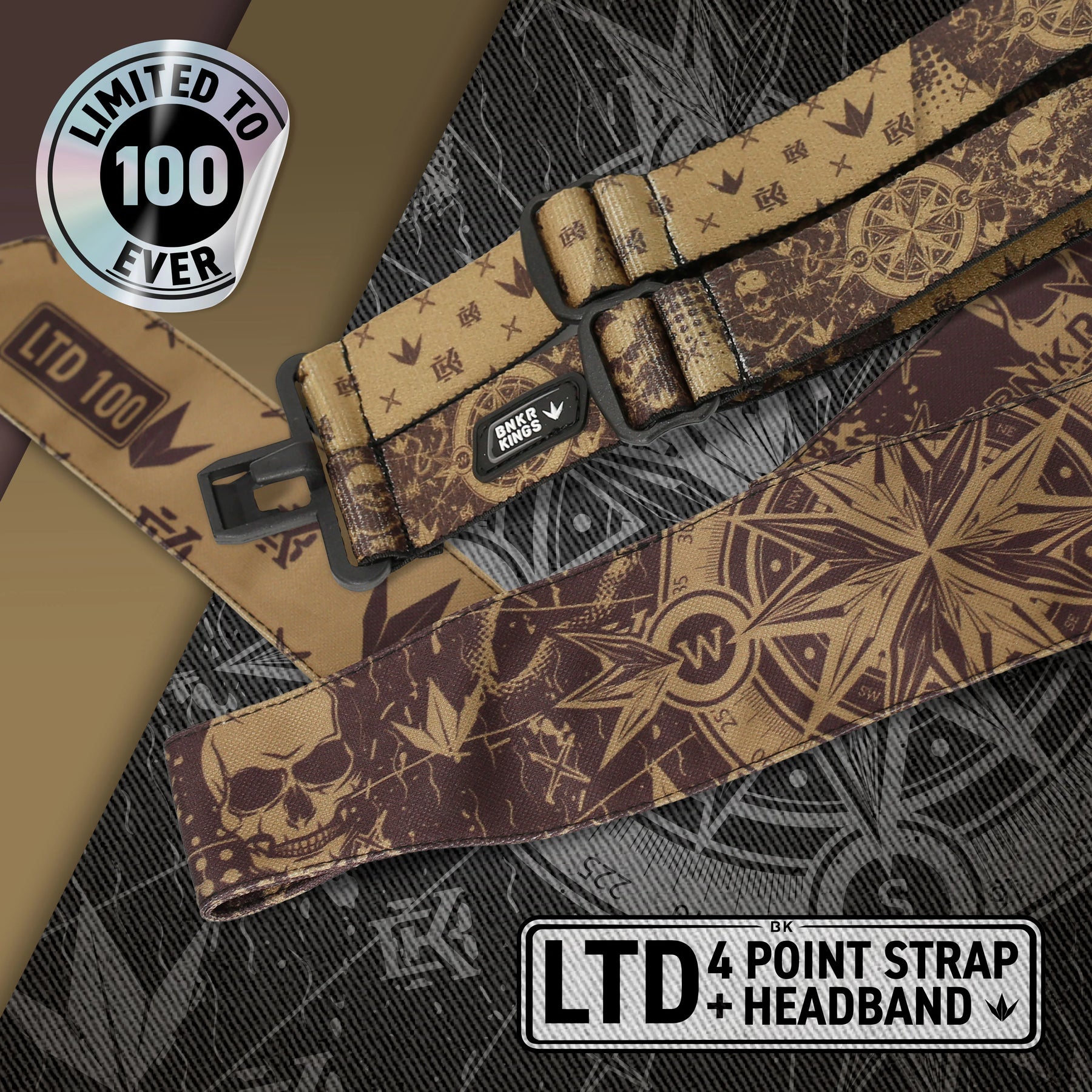 Deadmans Coronation 4-Point Goggle Strap & Headband Pack - Limited Edition